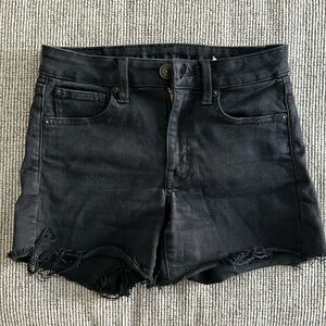 Black Jean shorts